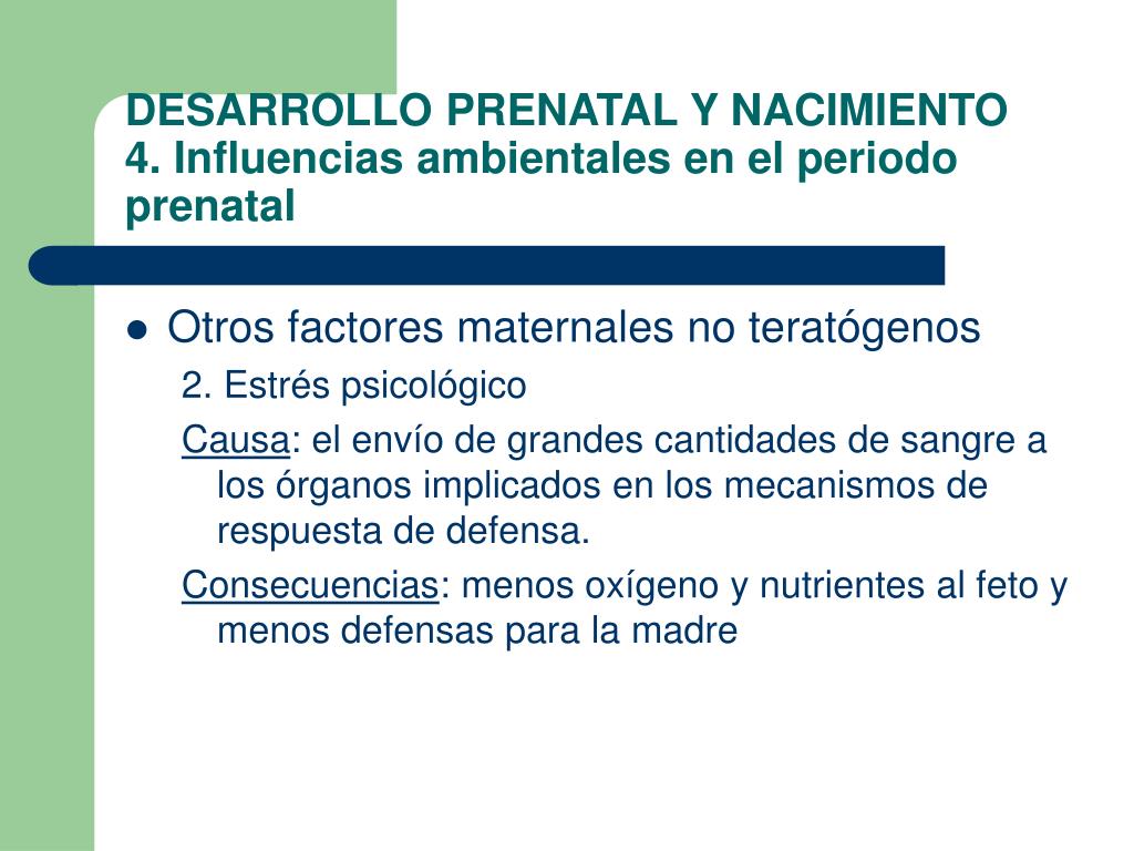 PPT TEMA 4 DESARROLLO PRENATAL Y NACIMIENTO PowerPoint Presentation