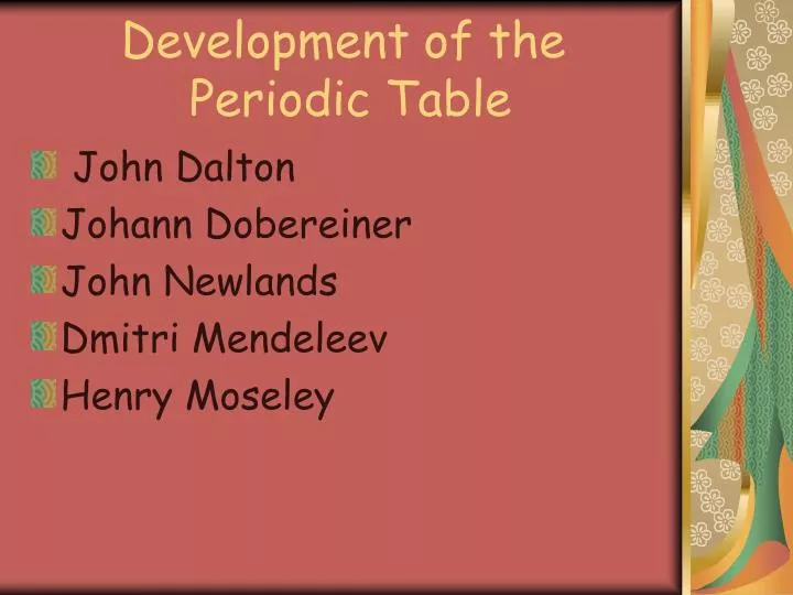 development of the periodic table essay development of the periodic table essay