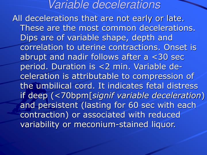 decelerations defined decelerations defined