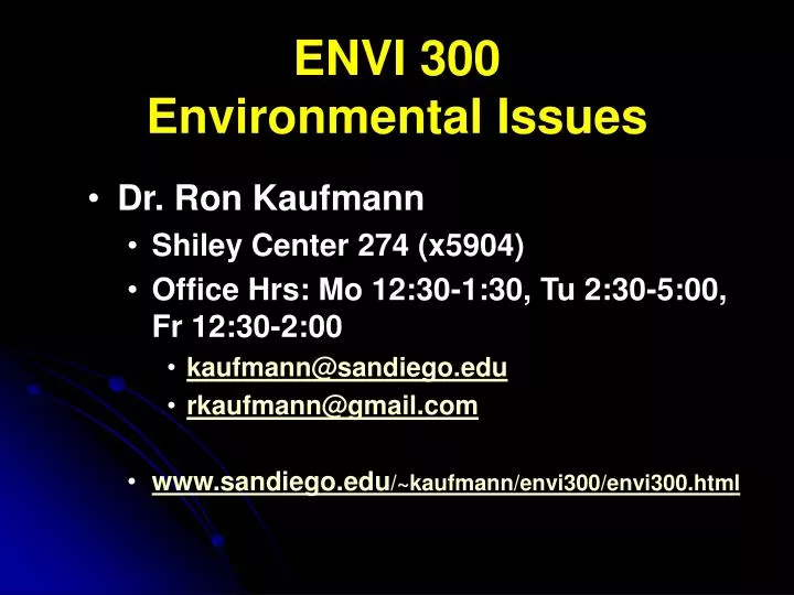 environmental problems ppt presentation