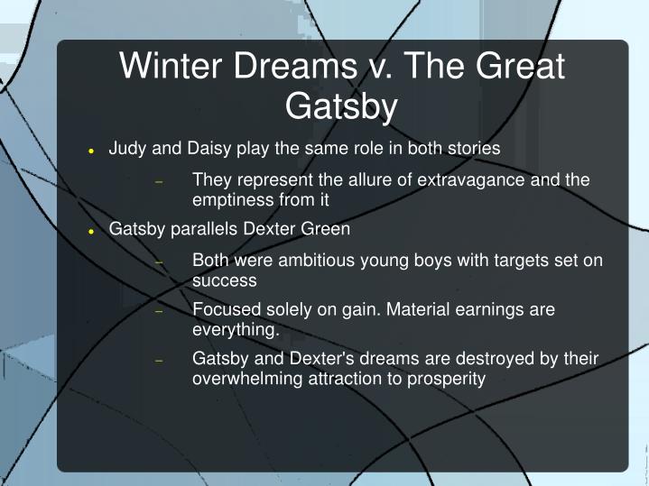 Comparison Of Jay Gatby And Winter Dreams And The Great Gatsby