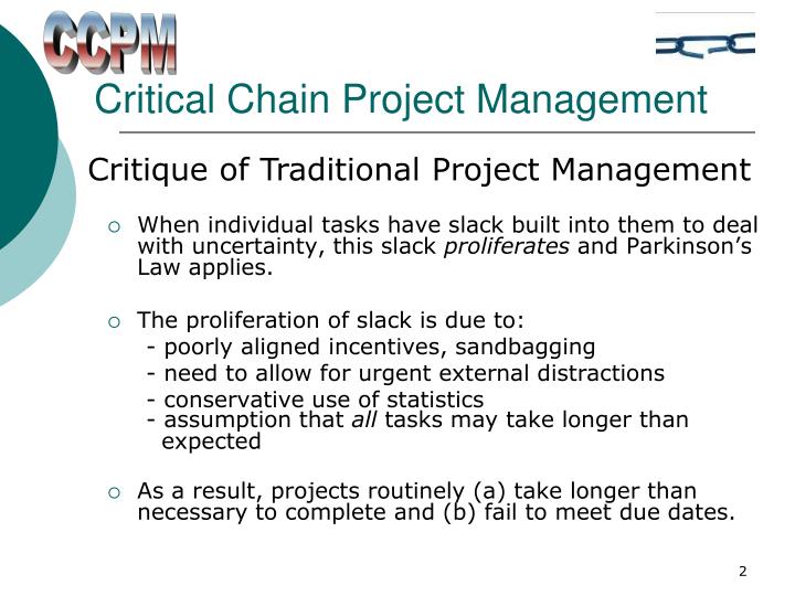 critical chain project management critical chain project management