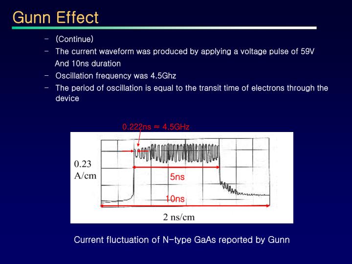 PPT The Gunn Diode PowerPoint Presentation ID3766133