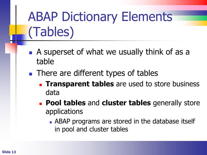 PPT Introduction to the ABAP Data Dictionary PowerPoint Presentation