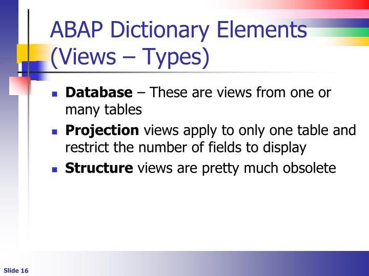 PPT Introduction to the ABAP Data Dictionary PowerPoint Presentation