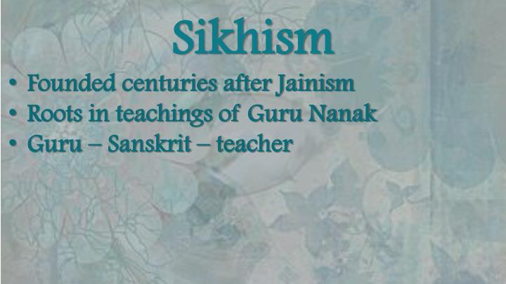 jainism and sikhism jainism and sikhism