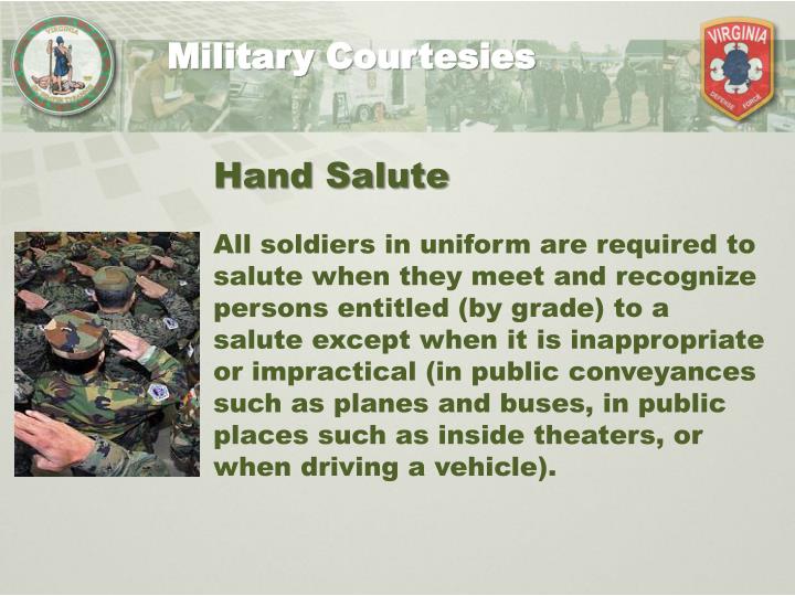 Military customs and courtesy essay