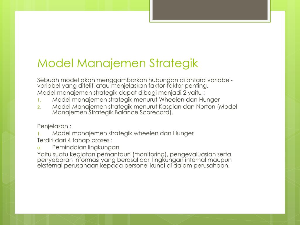Ppt Proses Dan Model Manajemen Strategik Powerpoint Presentation 75840 Hot Sex Picture