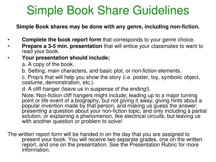 simple book report simple book report