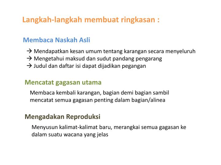 PPT - MENULIS RANGKUMAN/RINGKASAN DAN RESENSI BUKU 