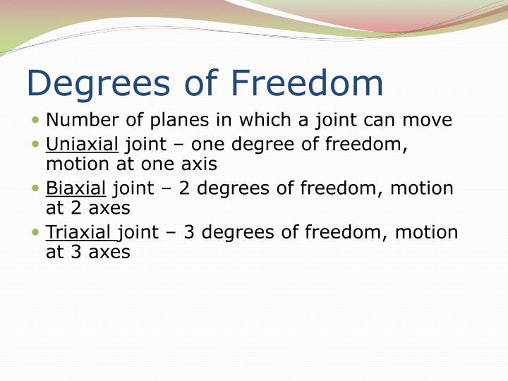 degree of freedom definition mechanics