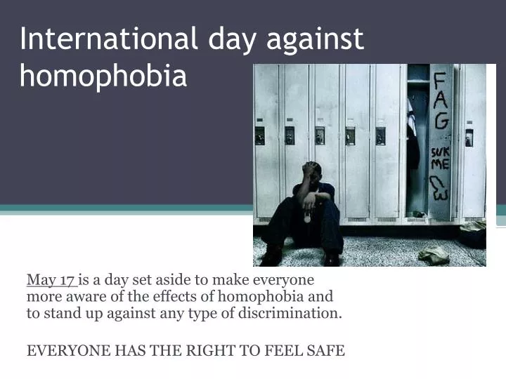Ppt International Day Against Homophobia Powerpoint