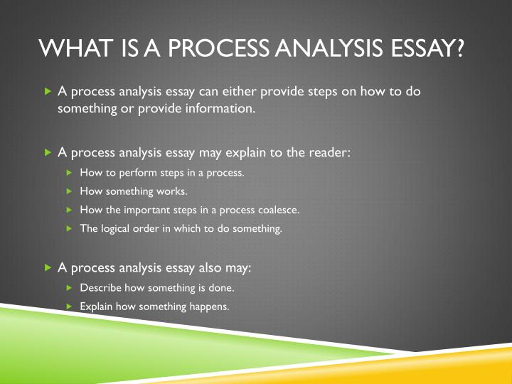 Define process essay