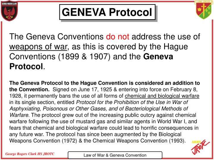 geneva protocol international armed conflict definition
