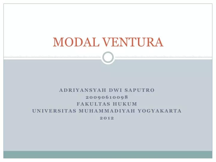 ppt modal ventura powerpoint presentation id 3907278 ppt modal ventura powerpoint presentation id 3907278