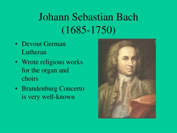 the life and early works of johann sebastian bach In this lesson you will learn about composer johann sebastian bach, one of the most prominent figures in music's baroque period js bach's life & works quiz course bach's early career: a brilliant young organist. the life and early works of johann sebastian bach In this lesson you will learn about composer johann sebastian bach, one of the most prominent figures in music's baroque period js bach's life & works quiz course bach's early career: a brilliant young organist.