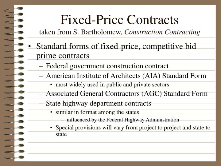 starndard contracts starndard contracts