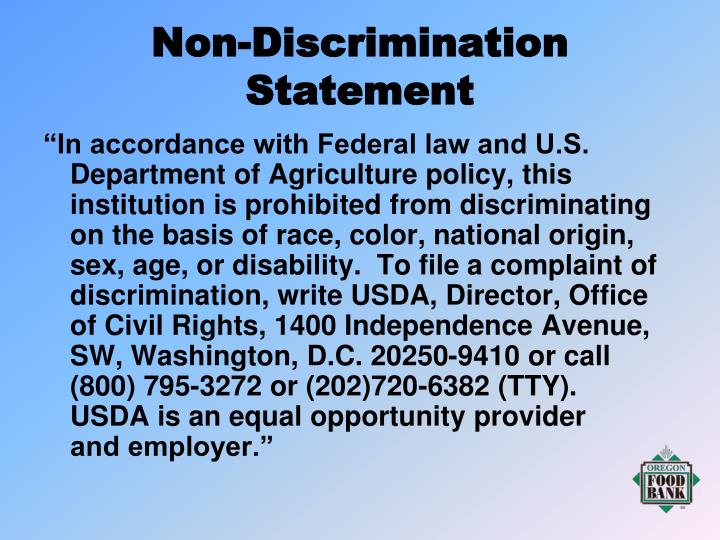 PPT USDA Civil Rights Training PowerPoint Presentation ID4005263