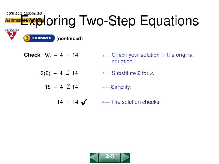 Two Step Equations Powerpoint Talkchannels Ppt Exploring Two Step Equations Powerpoint Presentation Id