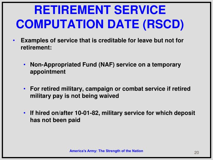 what is my service computation date what is my service computation date