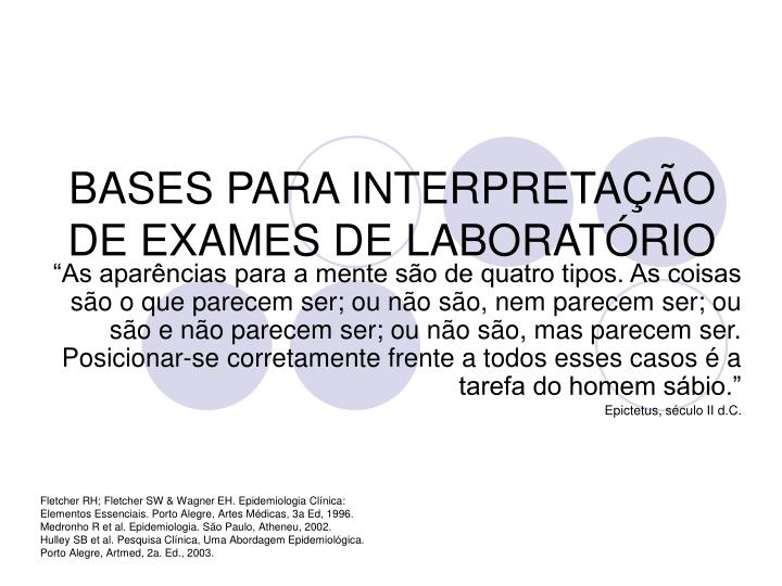 Interpretacao de exames laboratoriais livro download