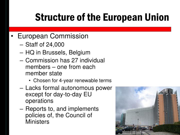 the structure of the european union That is a brief summary of the structure of the european union and its institutions let us now have a look at how this behemoth functions. the structure of the european union That is a brief summary of the structure of the european union and its institutions let us now have a look at how this behemoth functions.