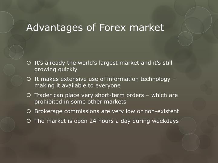 Costs and benefits of forex trading