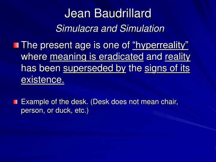 simulacra and simulation before baudrillard