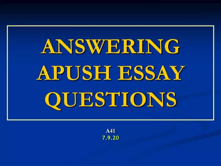 Essay test powerpoint