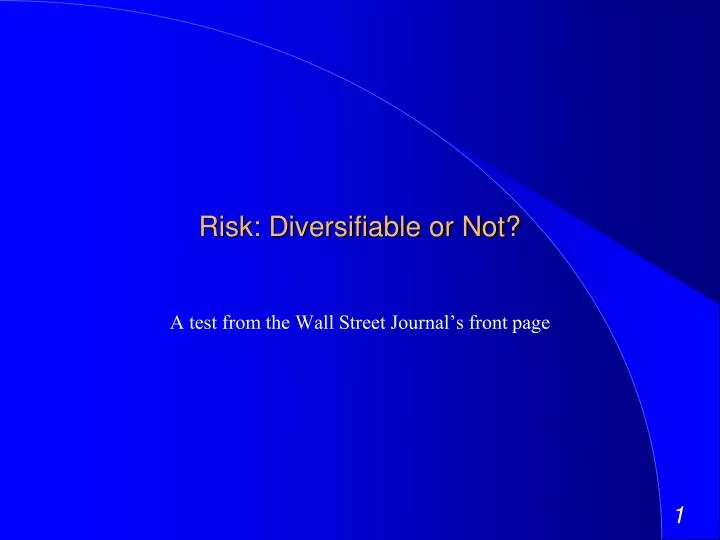 essays diversifiable risks and undiversifiable Diversifiable and nondiversifiable risks in broad terms, why is some risk diversifiable why are some risks nondiversifiable custom essay. essays diversifiable risks and undiversifiable Diversifiable and nondiversifiable risks in broad terms, why is some risk diversifiable why are some risks nondiversifiable custom essay.