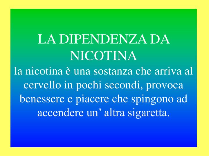 Dopo che smisi di fumare posti sviluppati