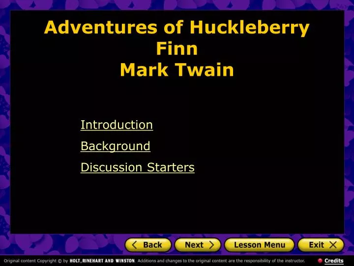 Mark twain writing style in huckleberry finn