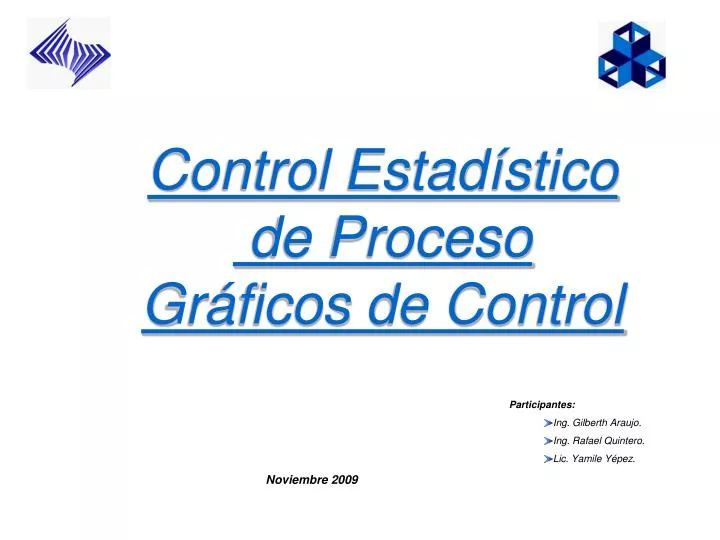 PPT Control Estad í stico de Proceso Gráficos de Control PowerPoint