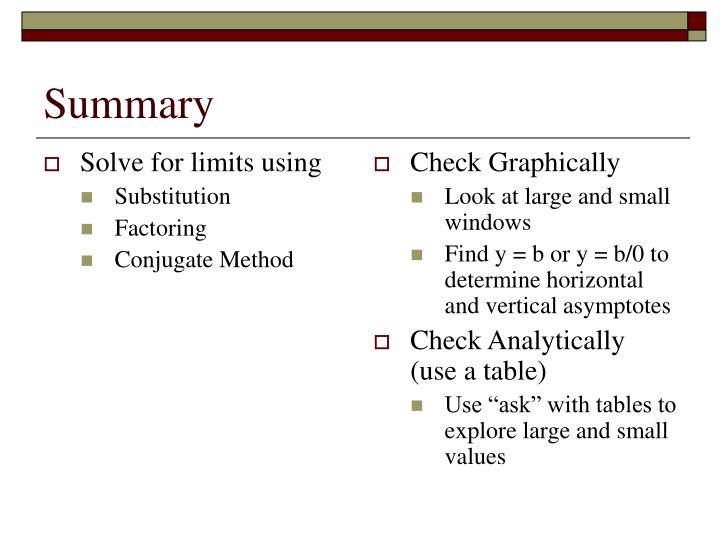 Solve For Limits Solve For Limits