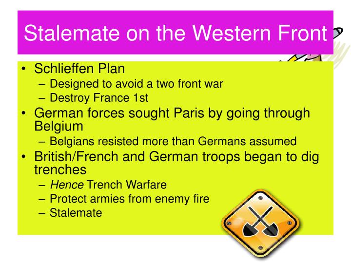 stalemate on the western front essay Start studying a new kind of war learn vocabulary, terms, which statement best explains why the western front turned into a stalemate during world war i. stalemate on the western front essay Start studying a new kind of war learn vocabulary, terms, which statement best explains why the western front turned into a stalemate during world war i.