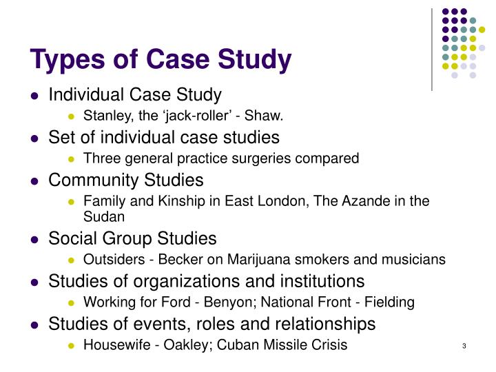 different types of case studies