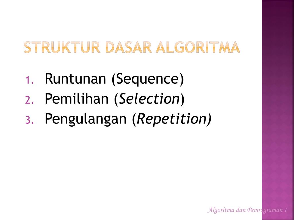 Struktur Dasar Algoritma