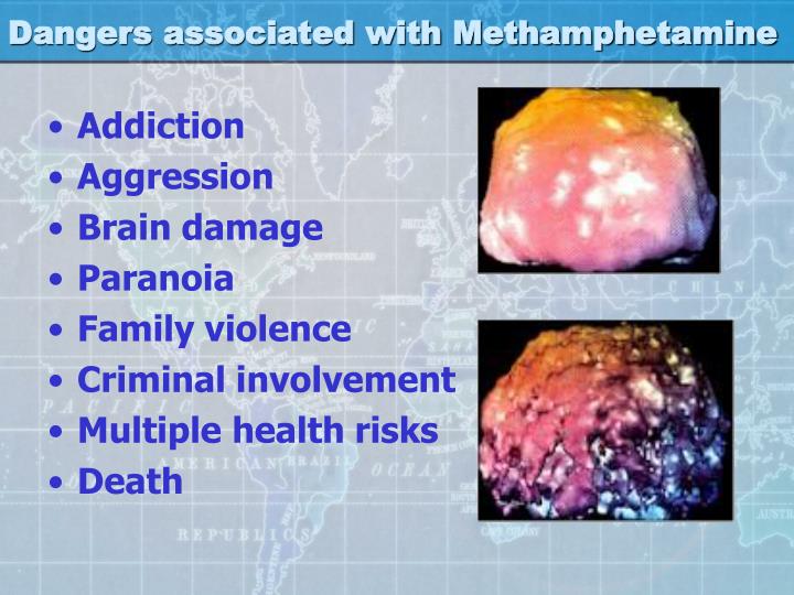 dangers of methamphetamine Methamphetamine, or crystal meth, is an artificially manufactured drug that stimulates the central nervous system the substance was actually developed in the 1890s and was believed to have medicinal purposes at one time, the drug was even considered to be a potential treatment for asthma patients. dangers of methamphetamine Methamphetamine, or crystal meth, is an artificially manufactured drug that stimulates the central nervous system the substance was actually developed in the 1890s and was believed to have medicinal purposes at one time, the drug was even considered to be a potential treatment for asthma patients.