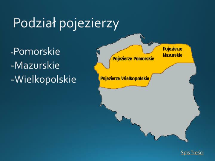 Pas Pojezierzy W Polsce Mapa PPT - Pojezierza PowerPoint Presentation - ID:4292971