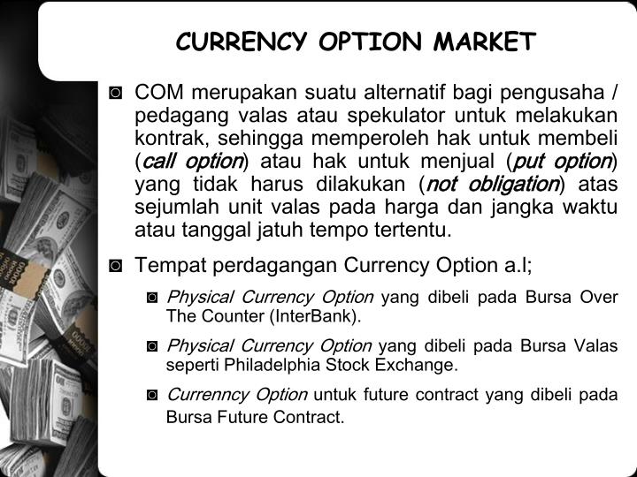 Philadelphia stock exchange currency options