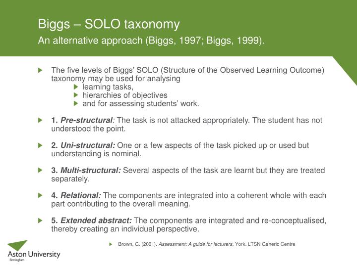 solo taxonomy essay Solo verbs what is solo taxonomy what is solo s tructure of the o bserved l earning o utcome overview using solo essay/extended answer. solo taxonomy essay Solo verbs what is solo taxonomy what is solo s tructure of the o bserved l earning o utcome overview using solo essay/extended answer.