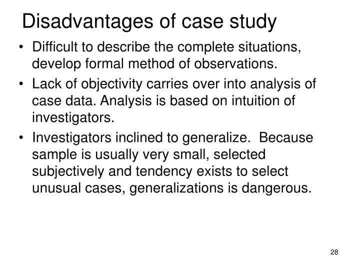 disadvantages of case study method of teaching