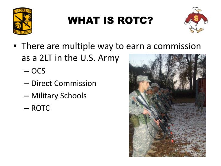what is rotc in college A reserve office training corps (rotc) is a college program that exists in many countries its purpose is to train students to become officers in the. what is rotc in college A reserve office training corps (rotc) is a college program that exists in many countries its purpose is to train students to become officers in the.