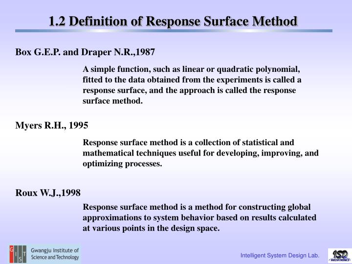 PPT - Response Surface Methodology PowerPoint Presentation - ID:4342787