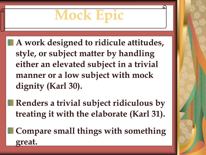 mock epic essay Comparison between beowulf the epic and beowulf the film contrast and similarities between beowulf and “beowulf” beowulf, an epic written down in the year 1060 by the beowulf poet, is the epitome of what true writing is, defining the standard of the epic itself. mock epic essay Comparison between beowulf the epic and beowulf the film contrast and similarities between beowulf and “beowulf” beowulf, an epic written down in the year 1060 by the beowulf poet, is the epitome of what true writing is, defining the standard of the epic itself.