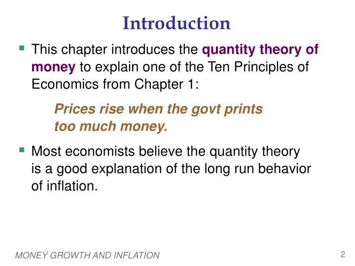 Introduction of currency