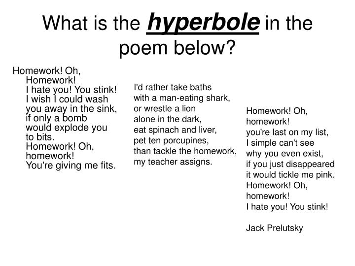 I can't do my homework poem