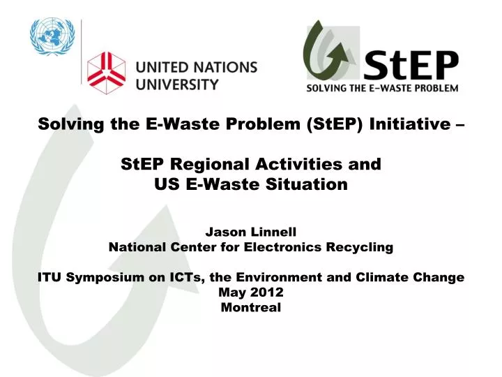 Solving The E-Waste Problem