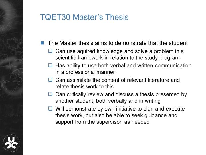 master thesis types master thesis types
