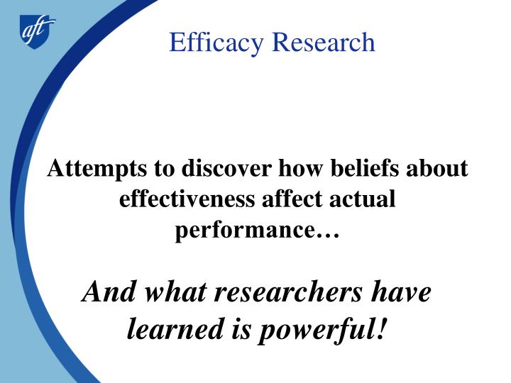 Efficacy research